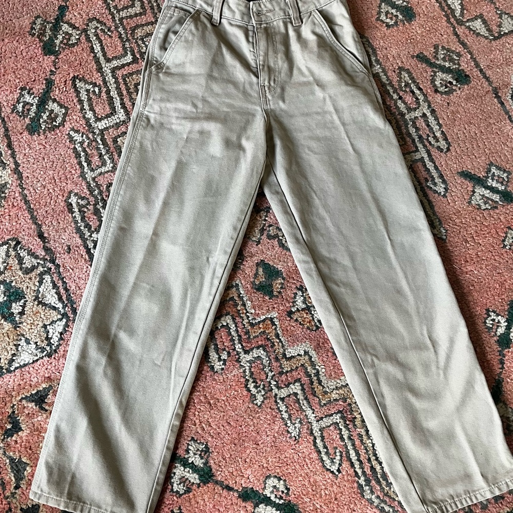 Dickies Women's Straight Leg Pants - Khaki Size 4 Regular